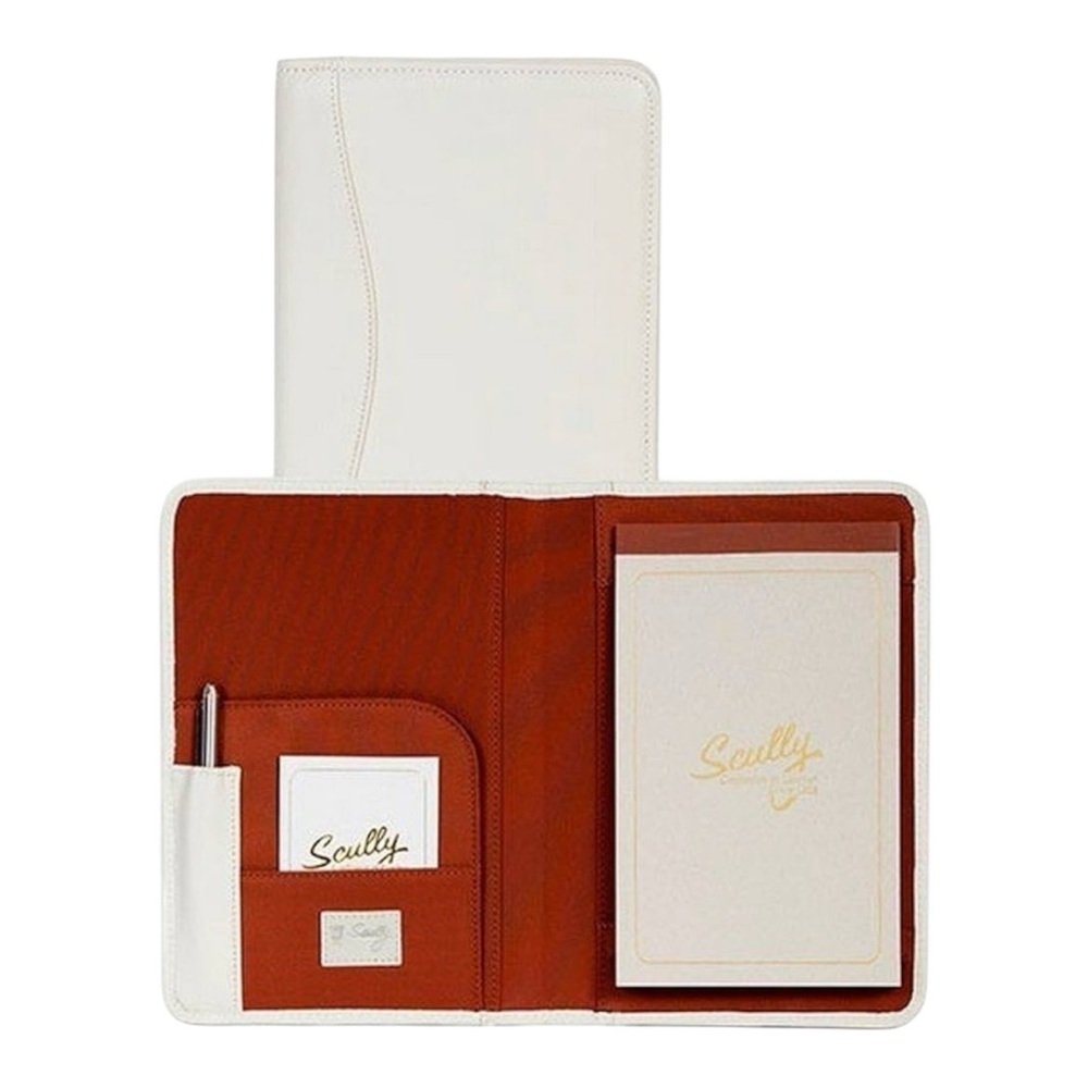 Scully Western Padfolio Junior Note Pad Inside Pocket Beige